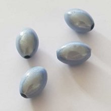 Perle Magique Ovale Bleu 01 14 mm