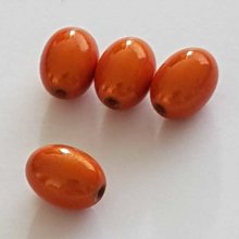 Perle Magique Ovale Orange 14 mm