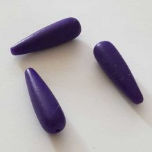 Perle Texture Aspect Gomme Goutte Violet 29 mm