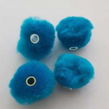 Pompon Rond Turquoise N°03