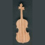 Violon monté en broche bois de frene