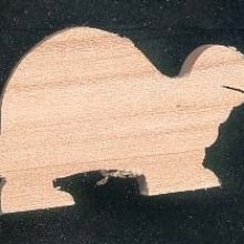 Figurine tortue en bois massif, fait main, erable