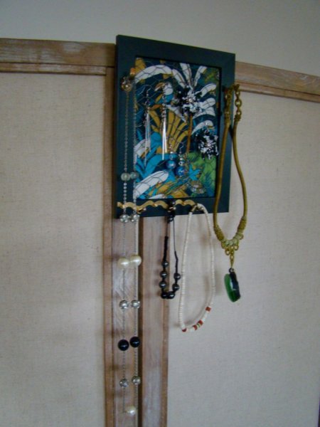 Cadre porte bijoux upcyling