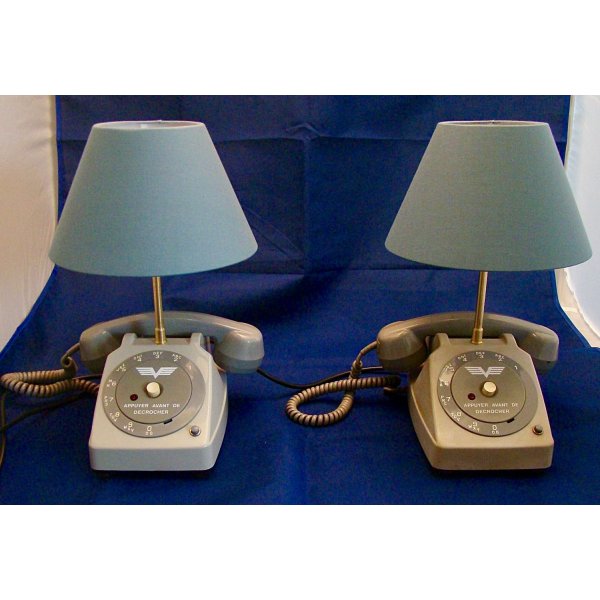 ensemble lampes de chevet air t&eacute;l&eacute;phone 