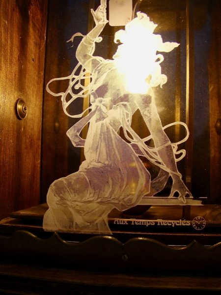 Lampe Ancienne Grande lanterne &agrave; bougie 1900