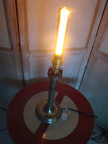 Lampe Bougie ancienne en laiton style EDISON