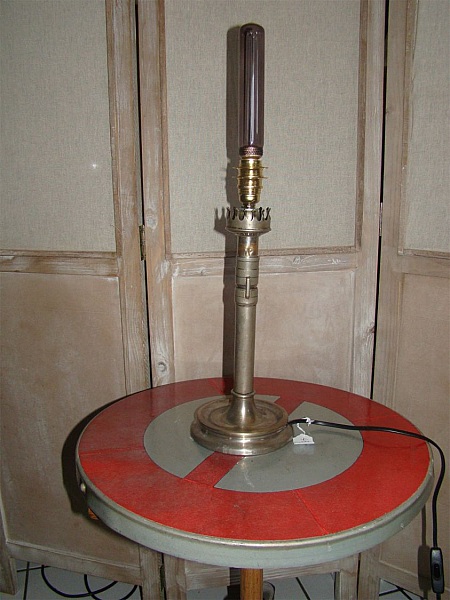 Lampe Bougie ancienne en laiton style EDISON