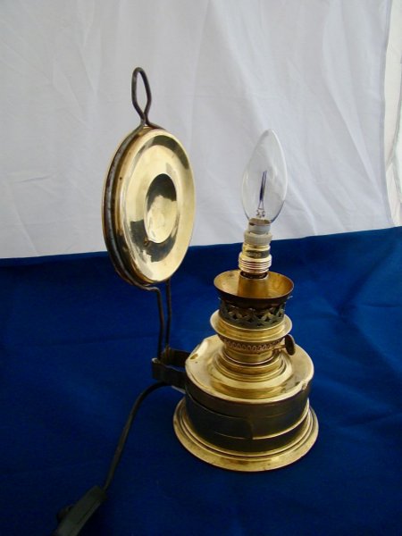 LAMPE FLAMME EN CUIVRE VINTAGE