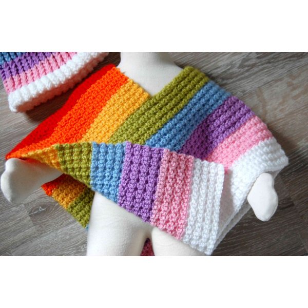 Xiangrun 3 in 1 Enfants en Bas Age Hiver Tricot C/ôtel/é Chaud Bonnet Pompon Bonnet Echarpe Gants Ensemble