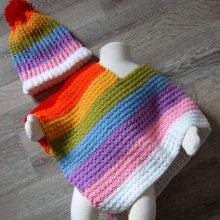 Xiangrun 3 in 1 Enfants en Bas Age Hiver Tricot C/ôtel/é Chaud Bonnet Pompon Bonnet Echarpe Gants Ensemble