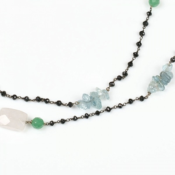 Sautoir Boh&egrave;me Chic en Noir Cr&eacute;ation