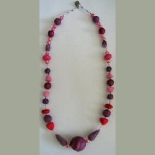 Collier rose bonbon