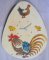Horloge en bois  Coq