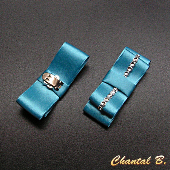 clips turquoise chaussures mariage satin turquoise mariée