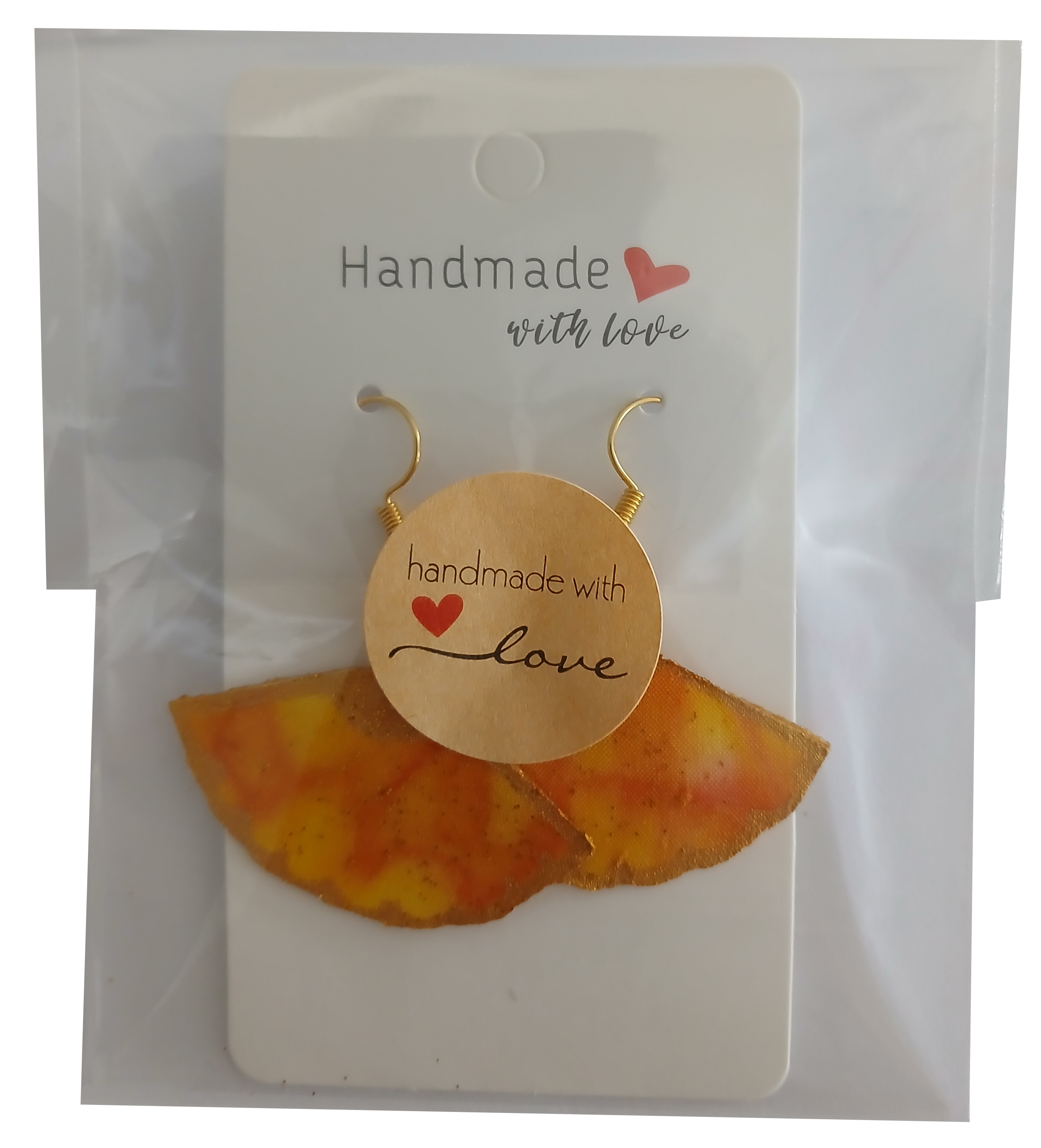 Boucles d oreilles en soie recto verso