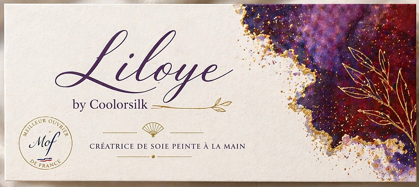 Boucles d oreilles en soie recto verso