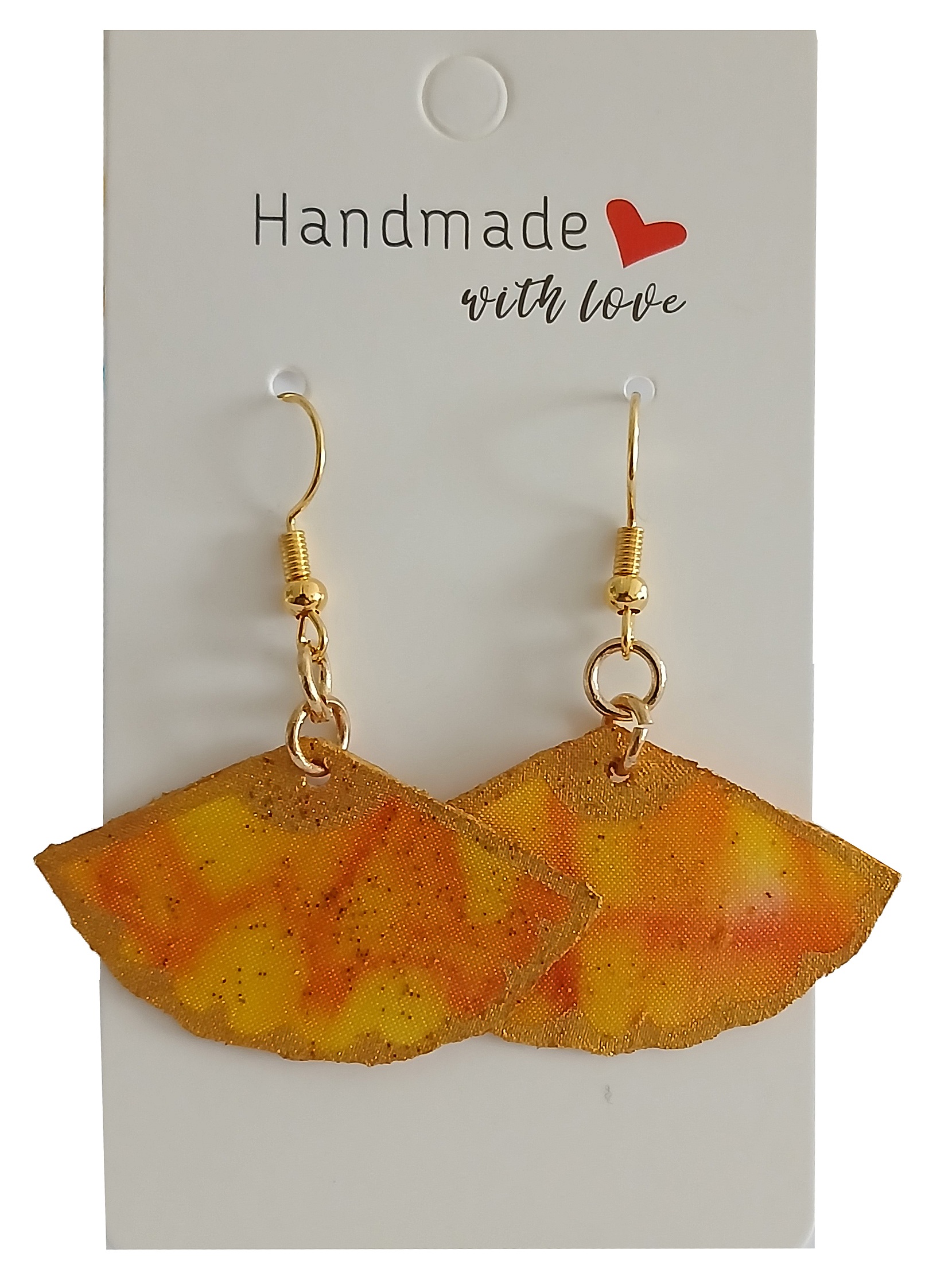 Boucles d oreilles en soie recto verso