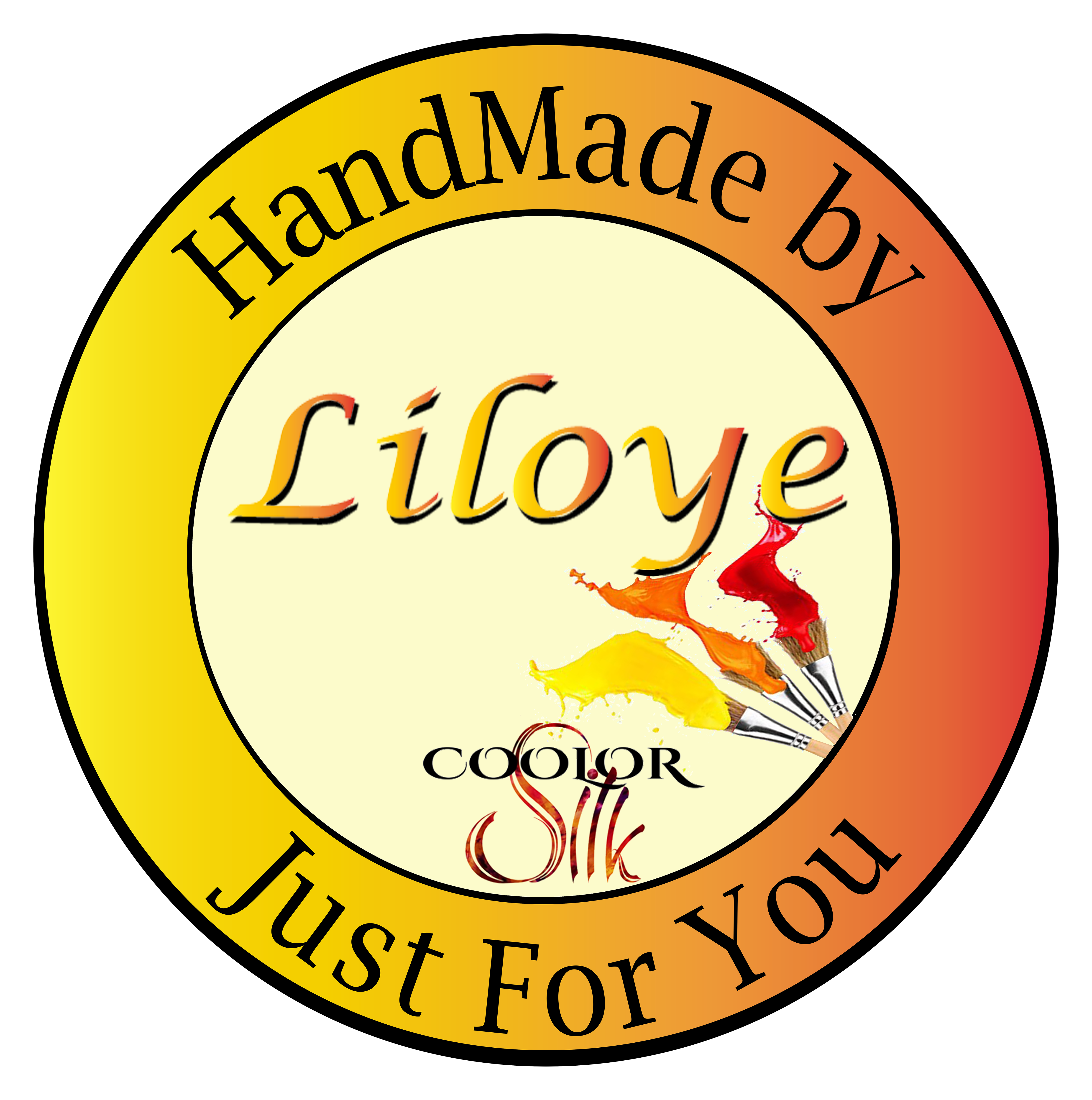 Logo artisanal Liloye pour créations peintes à la main.