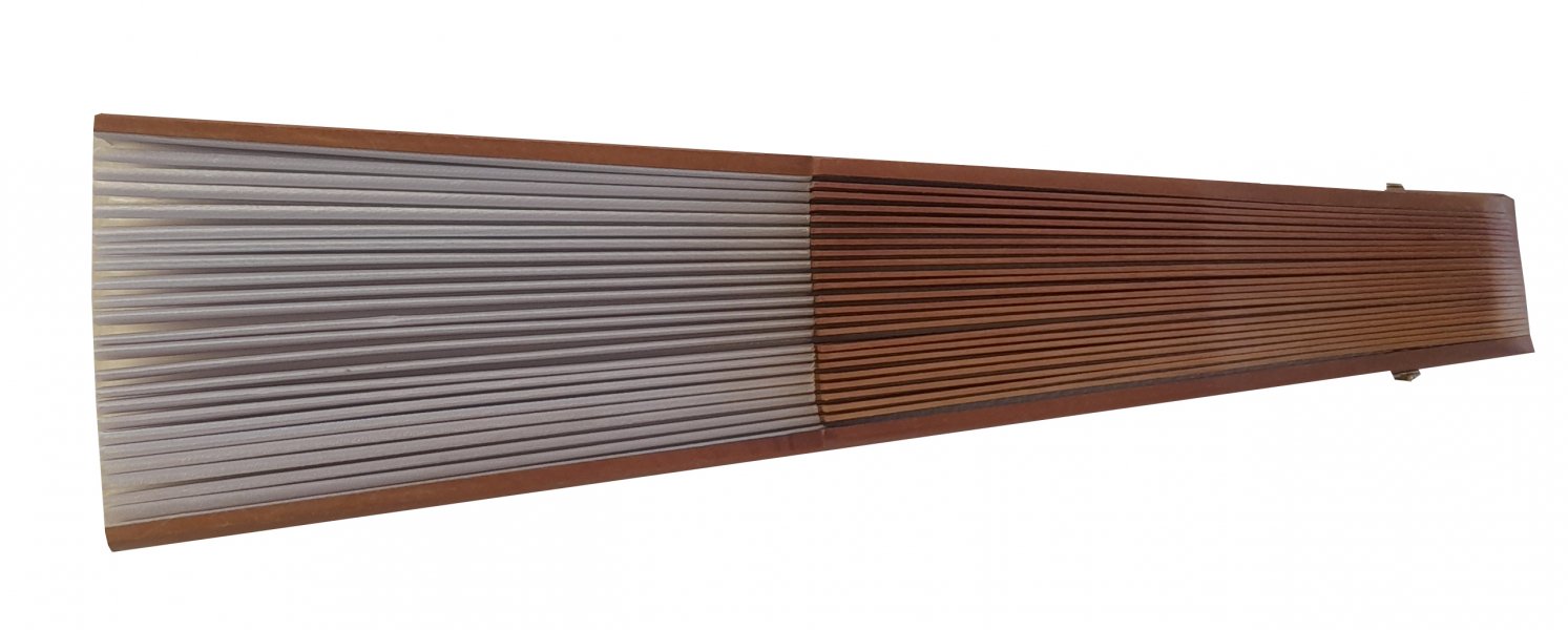 Eventail &agrave; customiser en satin blanc lumineux