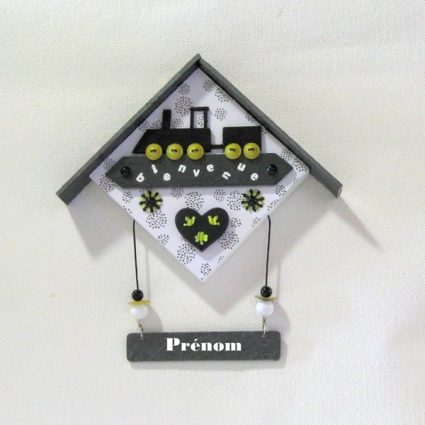Cadre Maison pour Déco  Chambre Bébé Personnalisable, Création Unique