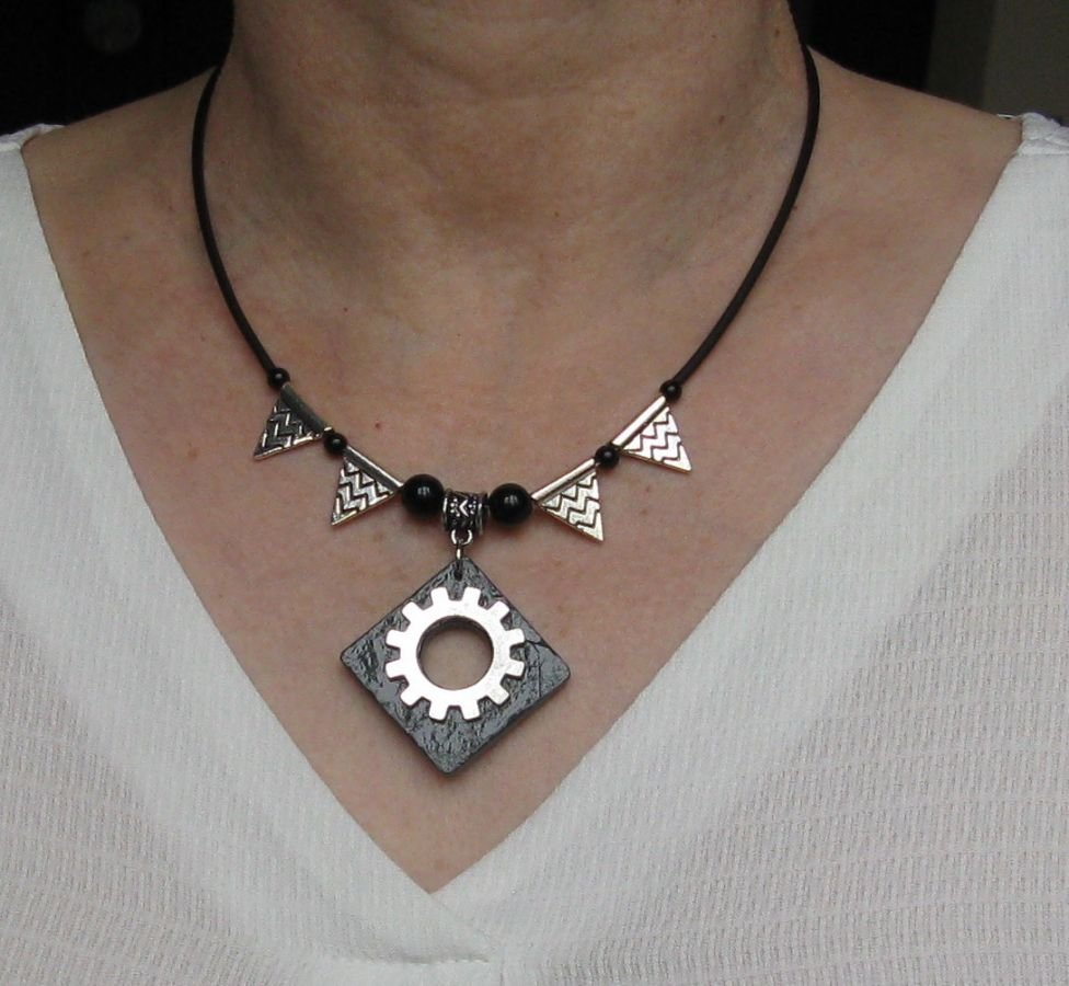 collier pendentif steampunk 