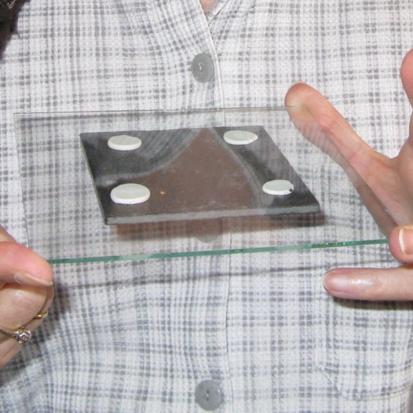 Plaque de Porte pour Toilette en Ardoise Emaillée Beige, a Poser sans Trou, Création Originale