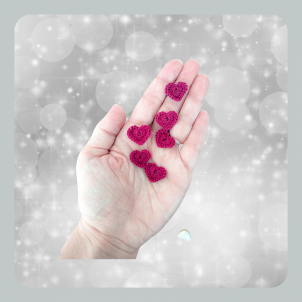 Petit cœur appliqué "Fuchsia"