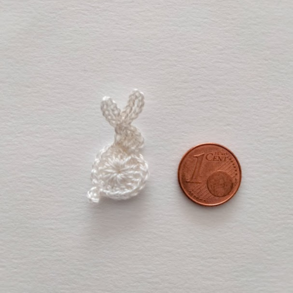 Petit Lapin Appliqué "Blanc"