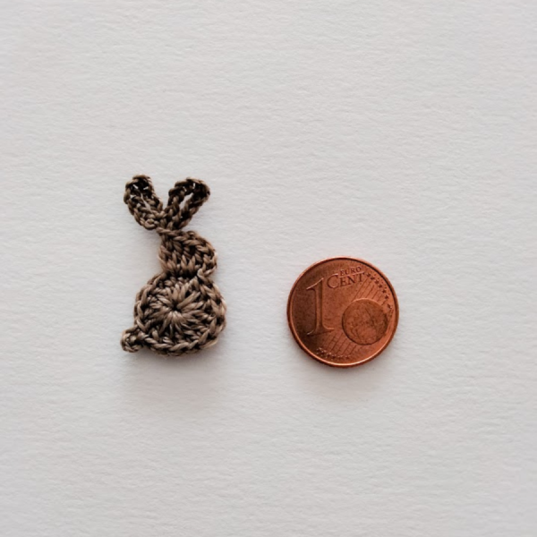 Petit Lapin Appliqué "Brun doré"