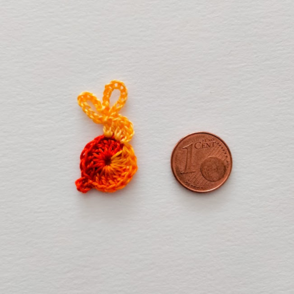 Petit Lapin Appliqué "du jaune au orange"