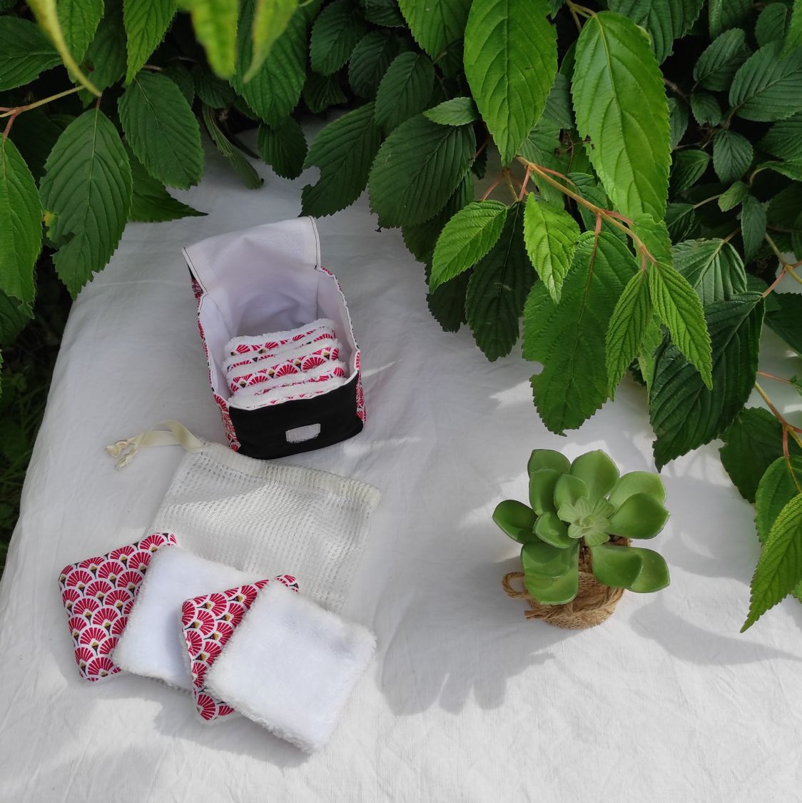 Lingettes démaquillantes lavables
