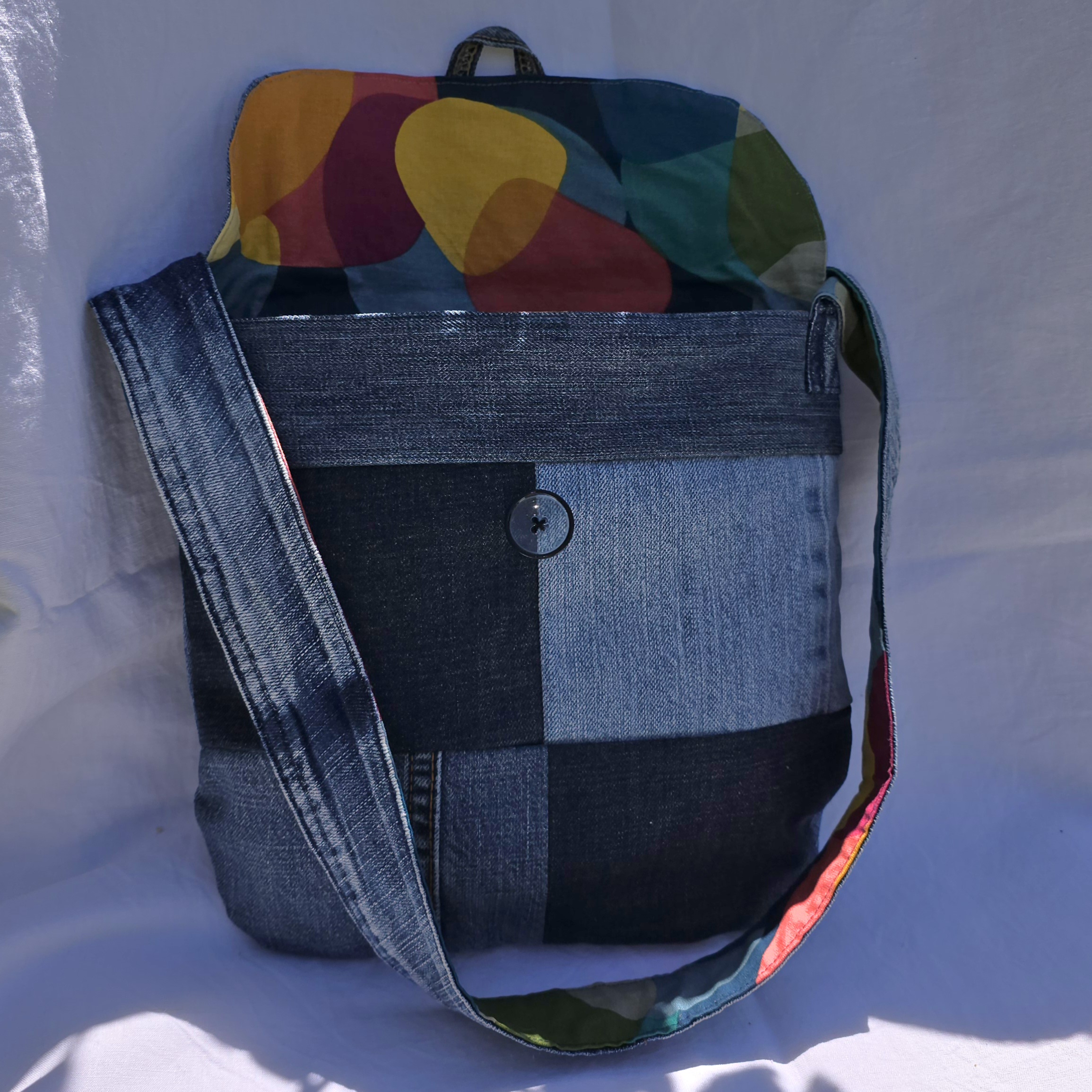 sac à bandoulière en jean recyclé