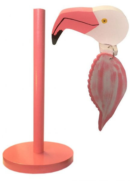 "Le flamant rose" porte essuie-tout 