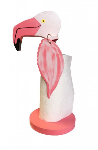 "Le flamant rose" porte essuie-tout 
