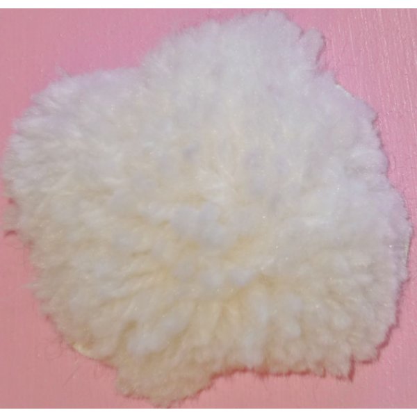 Pancarte mural ou de porte en bois model :lapin rose layette queue pompon en laine 29x20 cm fille