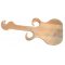 Planche à découper spécial apéro en bois de hêtre naturel FSC model guitare emplacement 2 verres