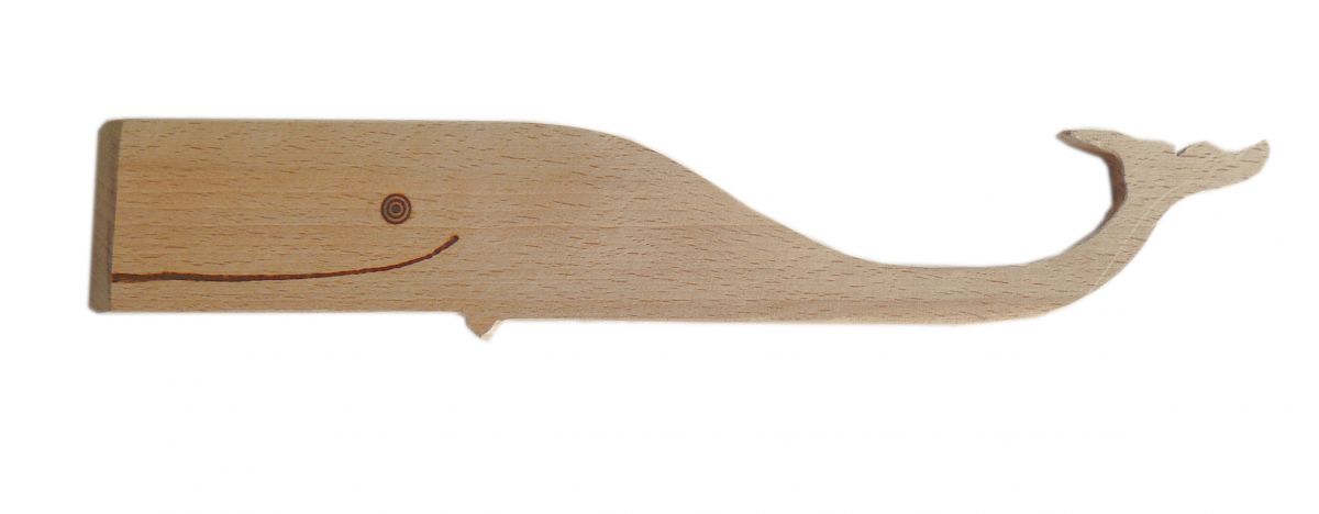 Spatule biseauter en bois épais model baleine
