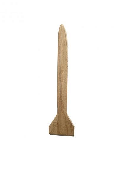 Spatule a plancha et grille en bois &eacute;pais 34 cm