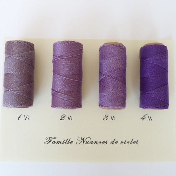 Bijoux en micro-macramé à personnaliser  en "Nuances de violet" 