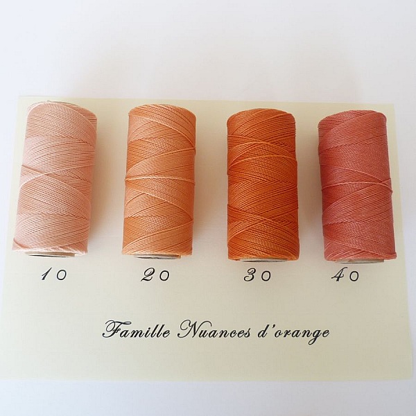 Bijoux en micro-macram&eacute; &agrave; personnaliser  en "Nuances d'orange" 