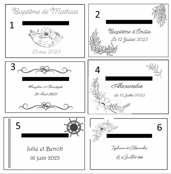 Urne bois gravée, mariage, anniversaire, baptême .... 