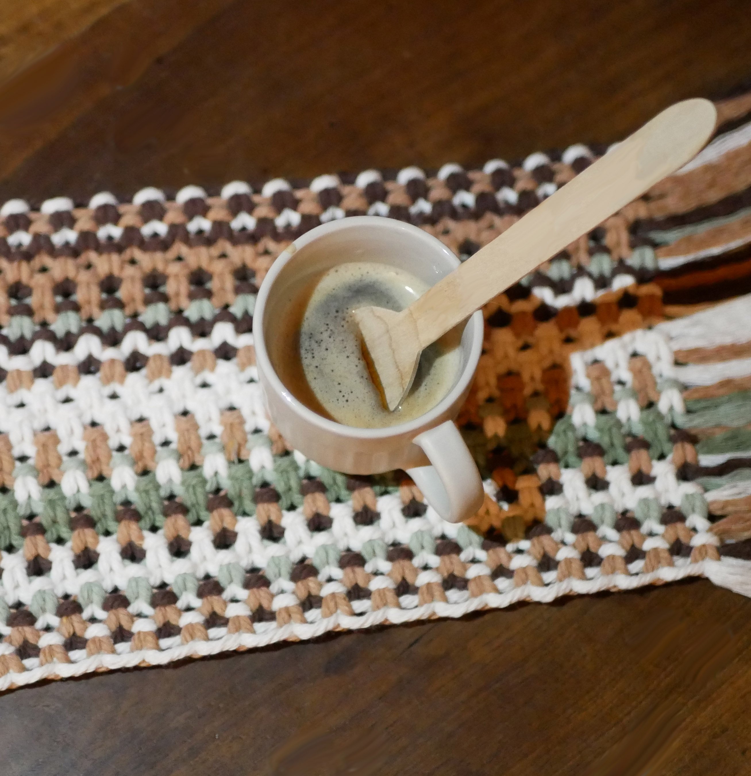 Set de table  "For&ecirc;t" en macram&eacute; fait main &agrave; personnaliser