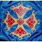 Mosaïque en kit décoration croix Occitane rouge