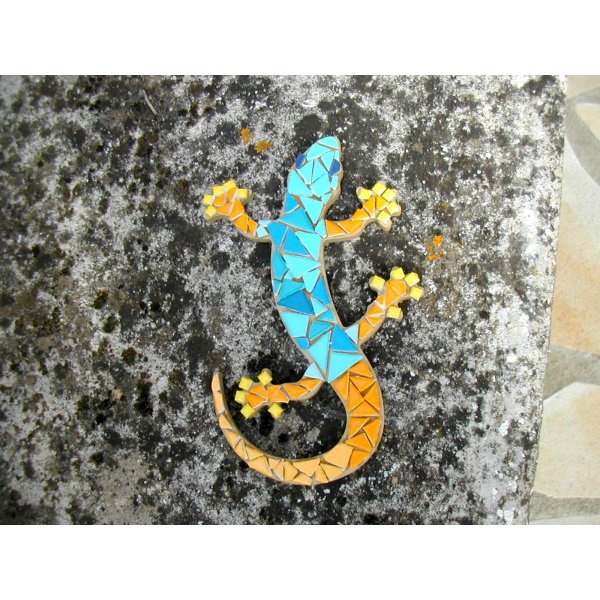DIY KIT  Initiation Mosaïque " lézard à chaussettes"