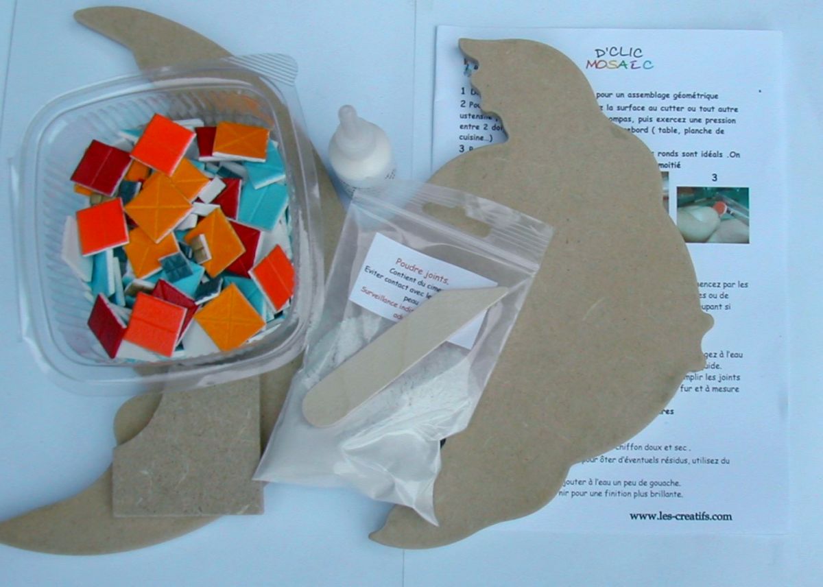   DIY Coffret Mosaïque kit "Poisson PIEROU"