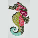 DIY KIT de création mosaïque " décoration hippocampe"