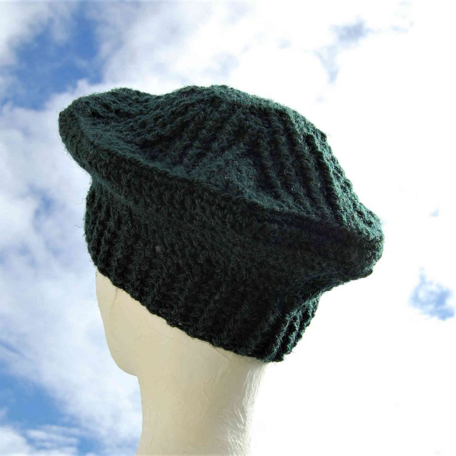 Beret enfant couleur vert sapin