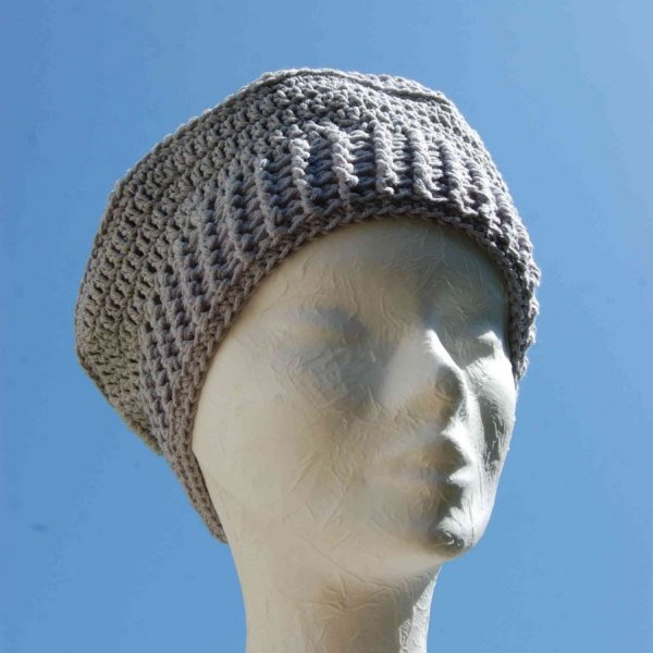 Béret gris pour enfant en acrylique et viscose