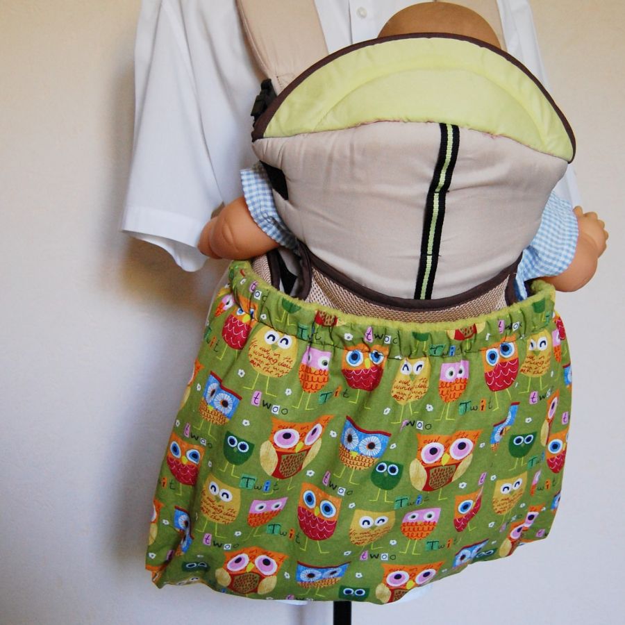 Couverture spéciale porte bébé en forme de sac avec élastique
