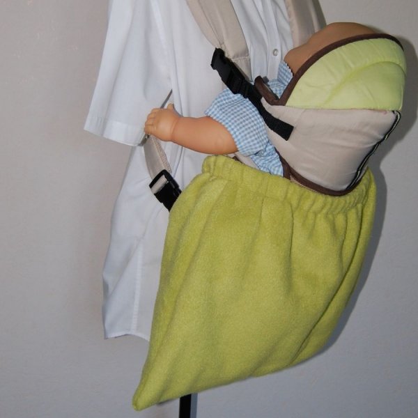 Couverture spéciale porte bébé en forme de sac avec élastique